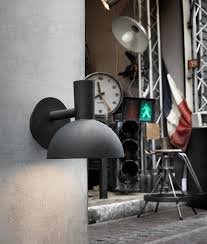 Industrial Exterior Wall Light ??? Matte Black