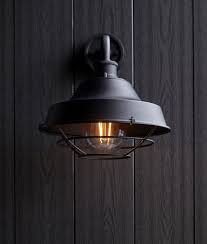 Industrial Exterior Wall Light ??? Matte Black