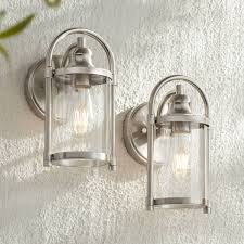 Classic Exterior Wall Light ??? Brushed Nickel