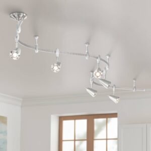 Contemporary Track Lighting System ??? Brushed Nickel